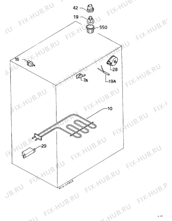 Взрыв-схема плиты (духовки) Zanussi ZC640B - Схема узла Electrical equipment 268